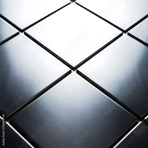 Modern geometric ceiling design with intersecting lines. Architectural minimalist grid pattern for contemporary interiors.
