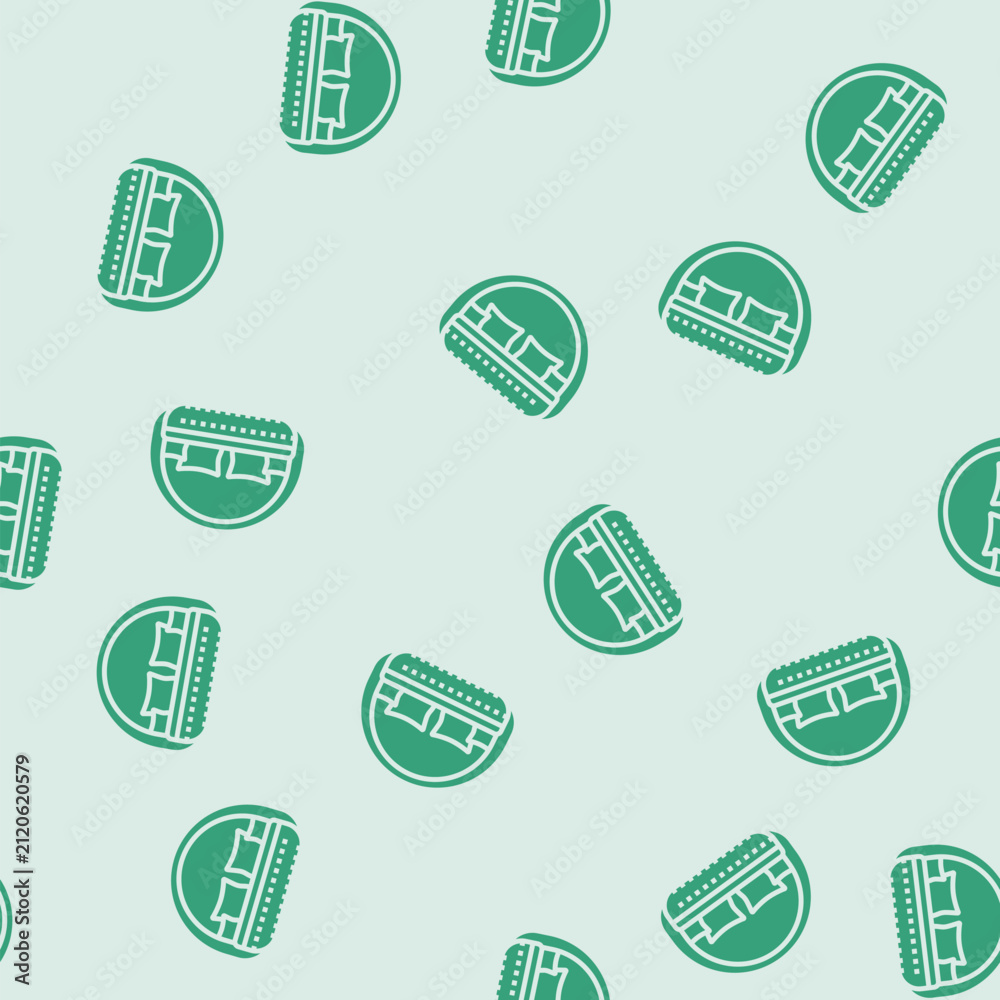 Obraz premium daybed outdoor furniture vector glyph seamless pattern daybed outdoor furniture sign illustration