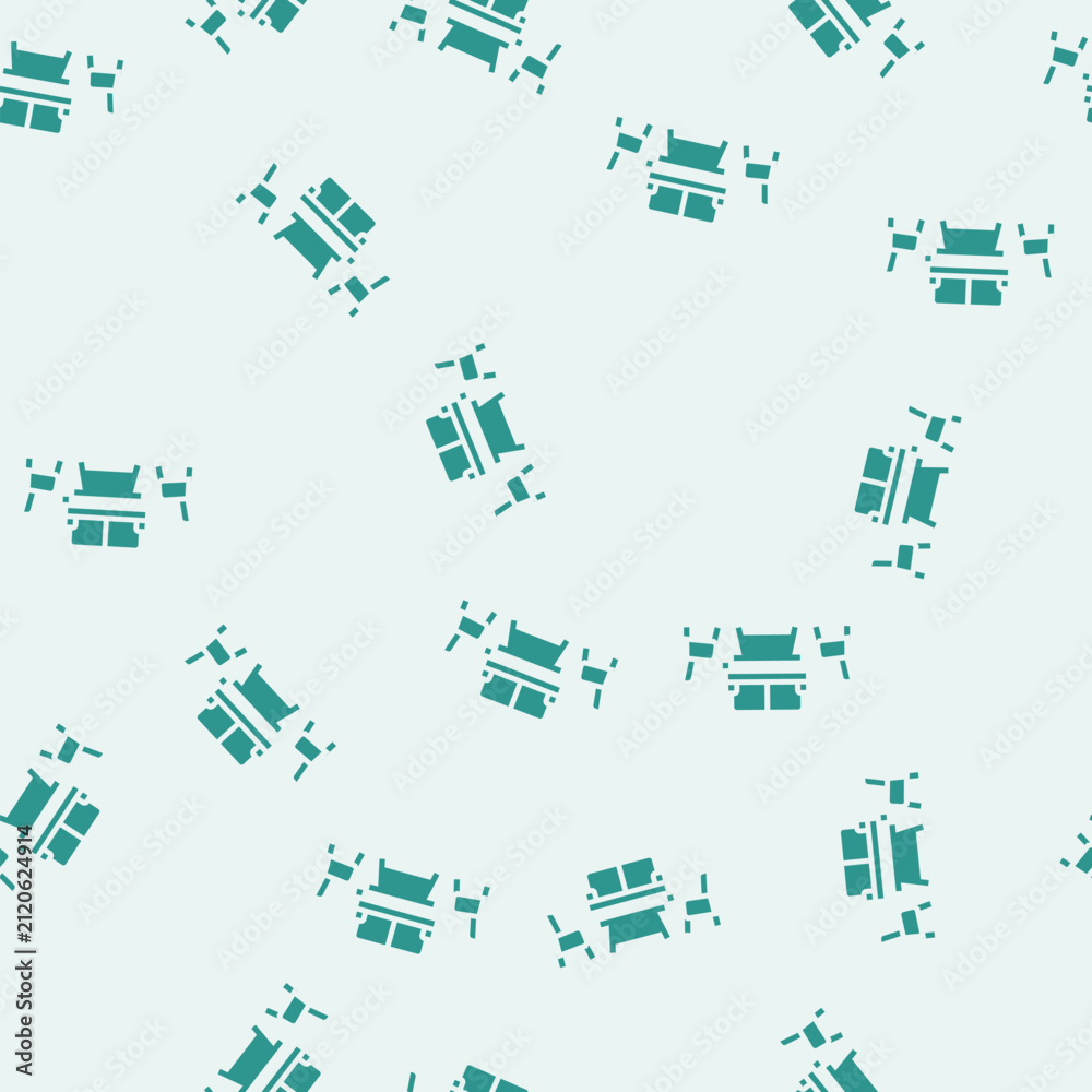 Obraz premium conversation set outdoor furniture vector glyph seamless pattern conversation set outdoor furniture sign illustration
