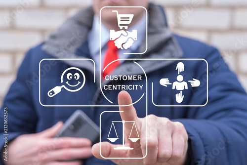 Fotografie Concept of customer centricity