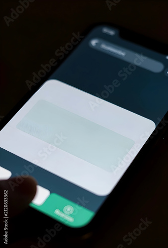 Person using a smartphone w...