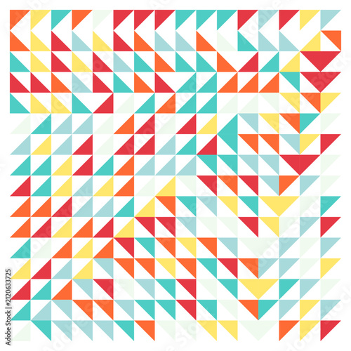 Konstfotografi Composition de formes triangulaires aux teintes vitaminées