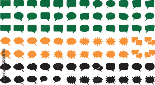Black comic speech bubbles