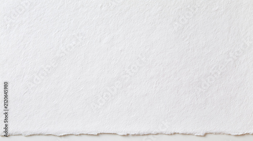 White Paper with Torn Deckle Edge