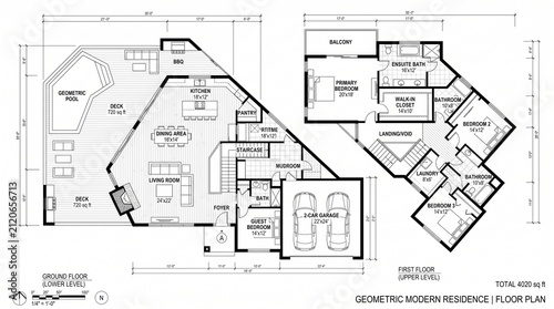 Modern house floor