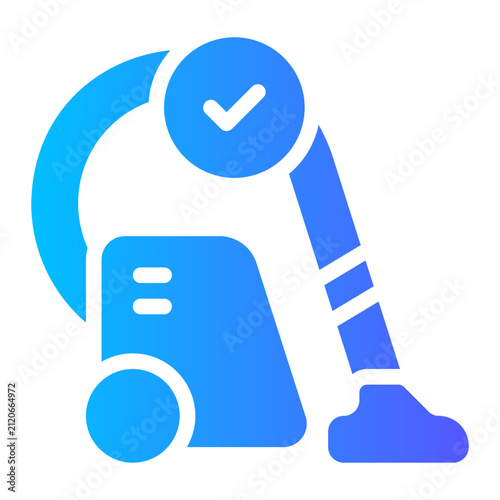 Naklejka vacuum cleaner gradient icon