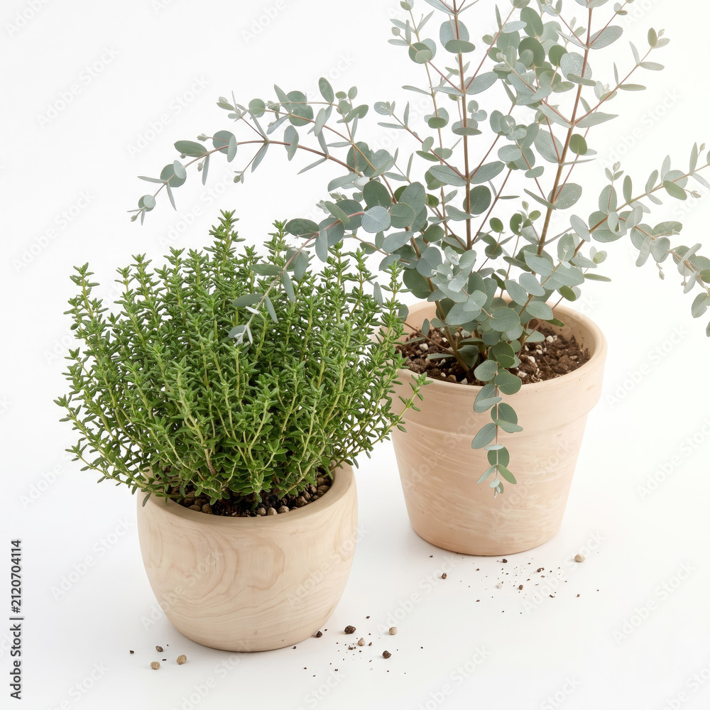 Fototapeta premium Fresh vibrant green plant growth brings natural serenity