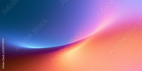 Bild auf Leinwand A stunning abstract blend of vibrant colors, with soft gradients and luminous highlights, creates a sense of dynamic energy and modern elegance