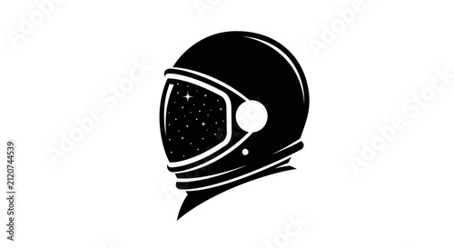 Foto Black Motorcycle Racing Helmet Closeup.