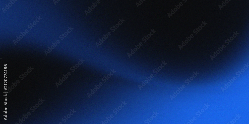 Obraz premium Blue black grainy gradient background with light and shadow soft transition. 