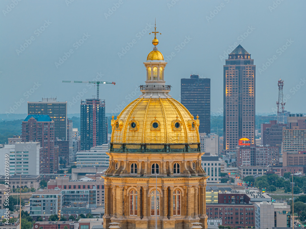 Obraz premium Iowa State Capitol - Des Moines, Iowa