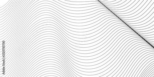 Abstract wave flow swoosh dynamic energy sound tech flow element smooth line pattern. minimalist futurist music and sound wavy gradient line vector flowing gray light isolated background.