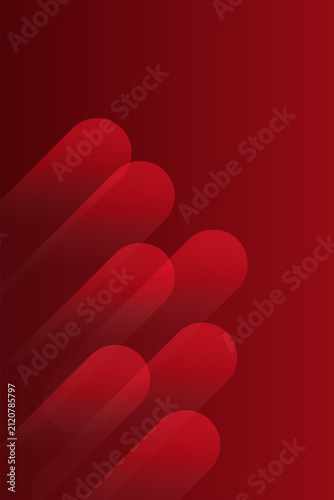 Abstract red geometric shapes background. Vector illustration EPS10