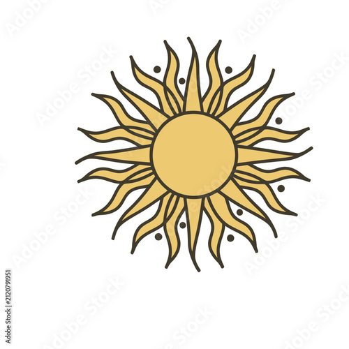 Stylized Sun Icon