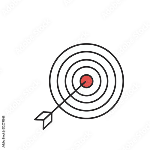 Target with Arrow