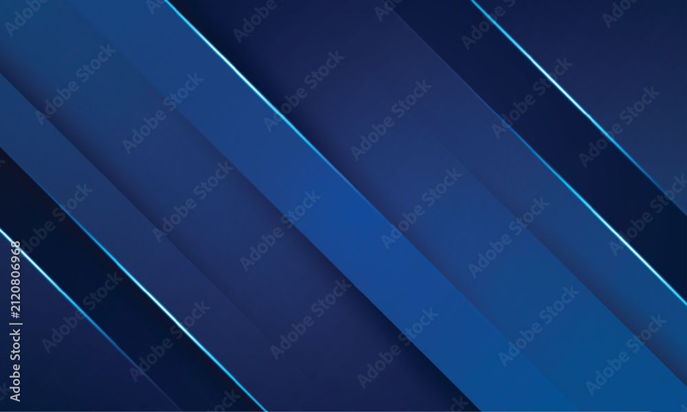 Obraz premium Abstract dark blue futuristic diagonal line glowing overlapping Banner template horizontal background