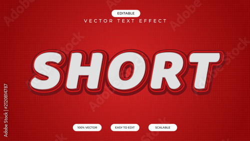 Short editable text effect