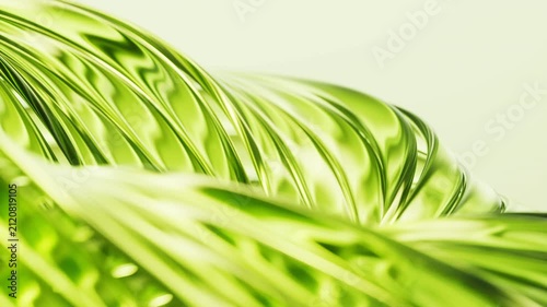 Flowing transparent curve lines background, 3d rendering.