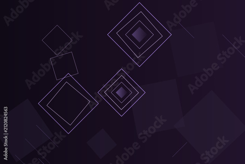 Dark Purple Background with Concentric Diamond Outlines