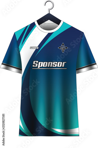 Vector sponsor jersey t shirt design