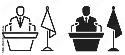 Фотография Mayor Office Icon vector
