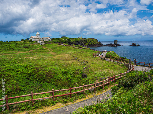 Coastal Walking Trail at Seopjikoji in Jeju Island, South Korea