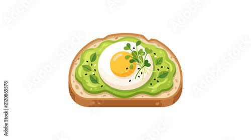 Avocado Toast with Fried Egg 3.