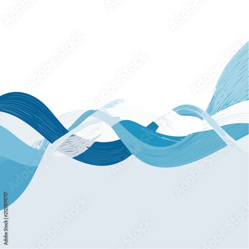 Abstract Blue Waves