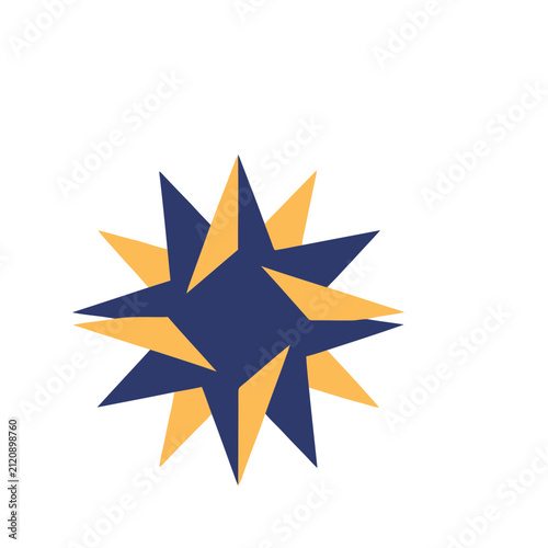 Abstract starburst shape