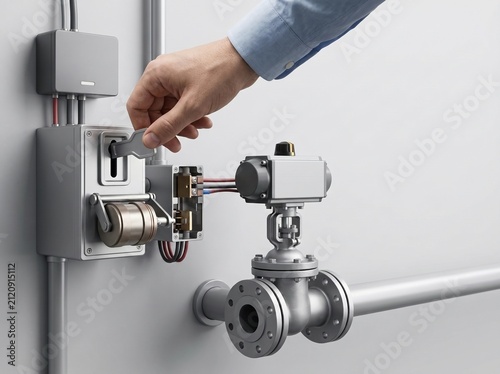 Lockable Valve Actuator with Maintenance Isolation Switch Supporting Safe Industrial Servicing
