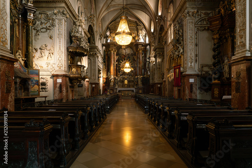 Photography Franciscan Church (Franziskaner Kirche) in Vienna, Austria