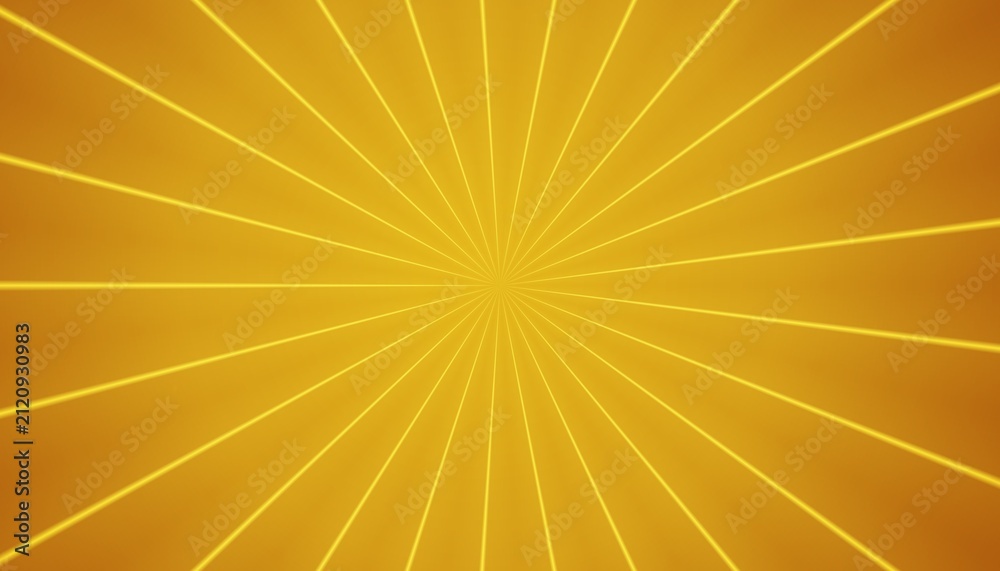 Fototapeta premium Abstract Golden Sunburst Background with Radiating Light Rays and Warm Gradient for Modern Design