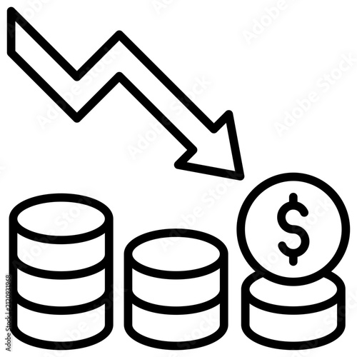 Photography Currency Devaluation Icon