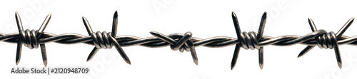 Fotografía Close Up of Barbed Wire Against Png