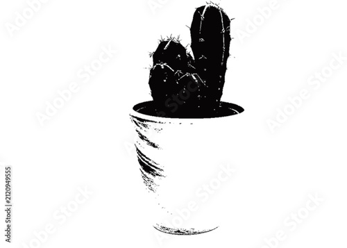 black and white