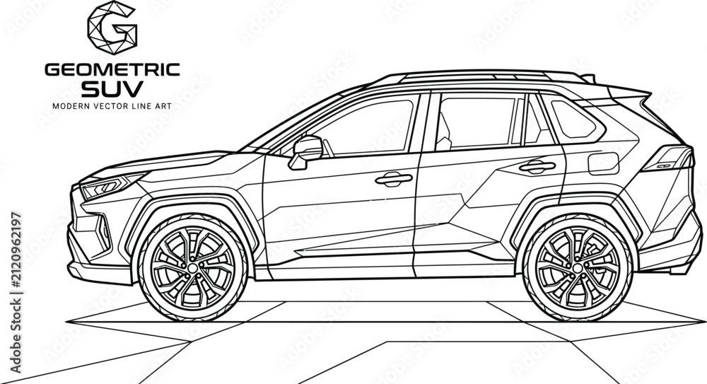 Fototapeta premium vector illustration of a car