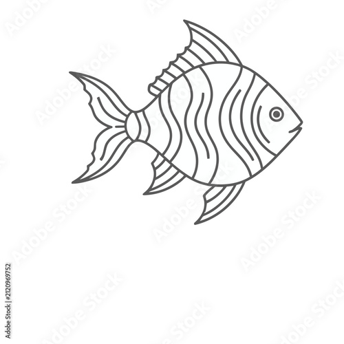 Stylized Fish Outline