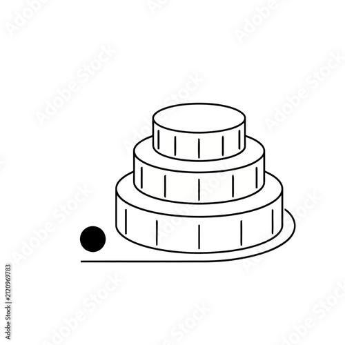 Three Tier Cake Icon