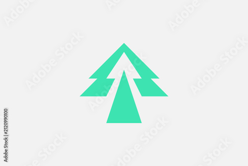 modern simple pine technology logo 