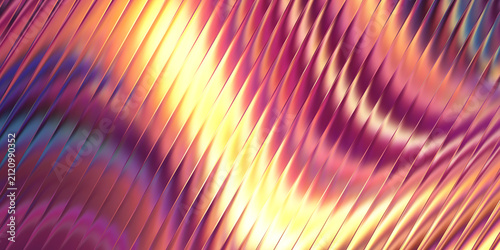 Colorful abstract light rays with bokeh glass effect