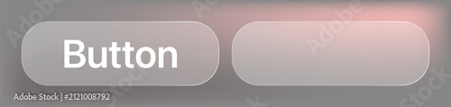Glassmorphism UI button set for mobile app and website
