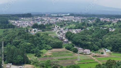 北上川と岩手山の緑をドローン空撮 2025年7月撮影