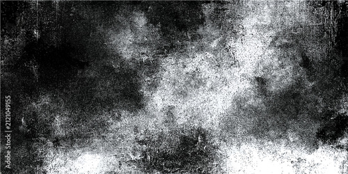 Canvastavla Abstract black and white texture representing chaos and darkness with an impressionistic and grunge aesthetic