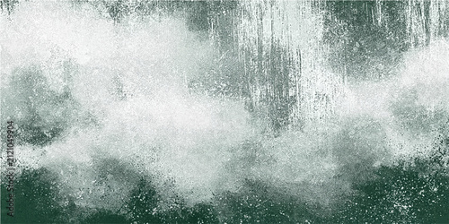 Canvastavla Abstract waterfall splash with misty foam and cascading water in motion creating a dynamic, energetic, and powerful natural display of elemental forces with aquatic particles and fluid dynamics