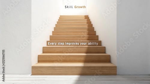 Inspirational Stairs Symbolizing Personal Development and Progression