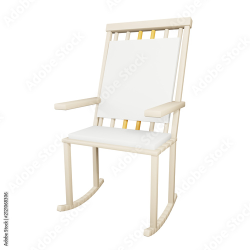 3D Lounge Chair With Transparent Background