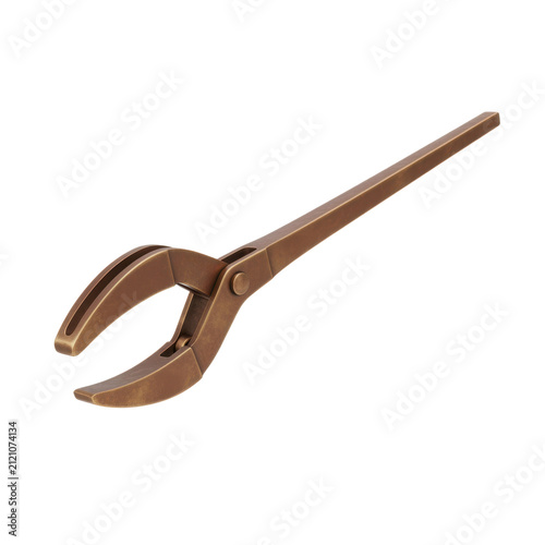 Antique Brass Tongs for Hearth and Fireplace
