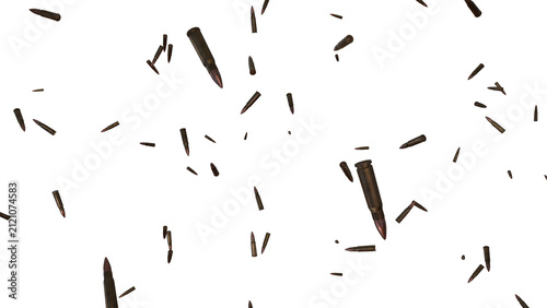 Falling Bullets Ammo Metallic Explosion Overlay
