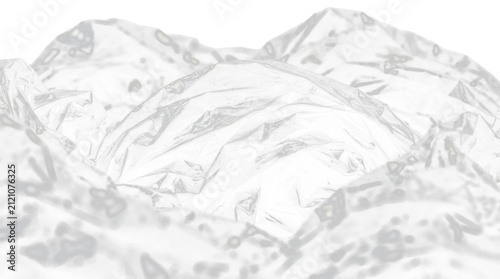 Crumpled Black Plastic Bags Close Up