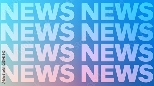 Modern News Typography Background with Blue Pink Gradient for Broadcast Media